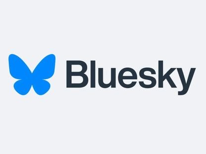 علامة شبكة بلوسكاي الاجتماعية - Bluesky